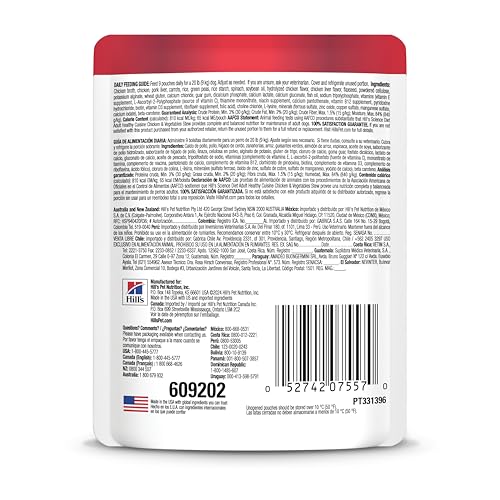 Hill's Science Diet Adult Healthy Cuisine Carottes Epinards Ragout : légumes colorés pour alimentation équilibrée.