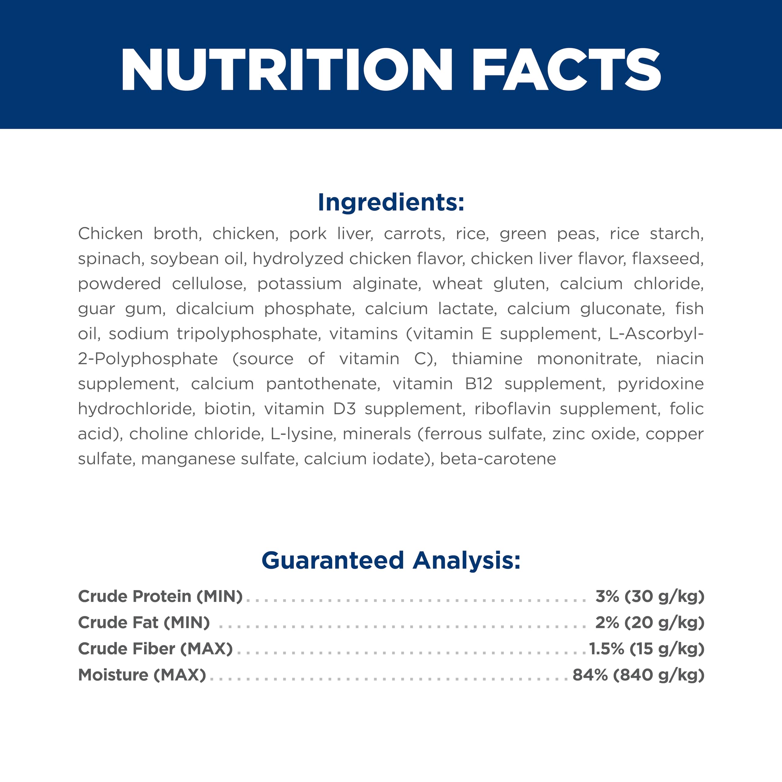 Hill's Science Diet Adult Healthy Cuisine Fabrique USA : produit fabriqué aux Etats-Unis.