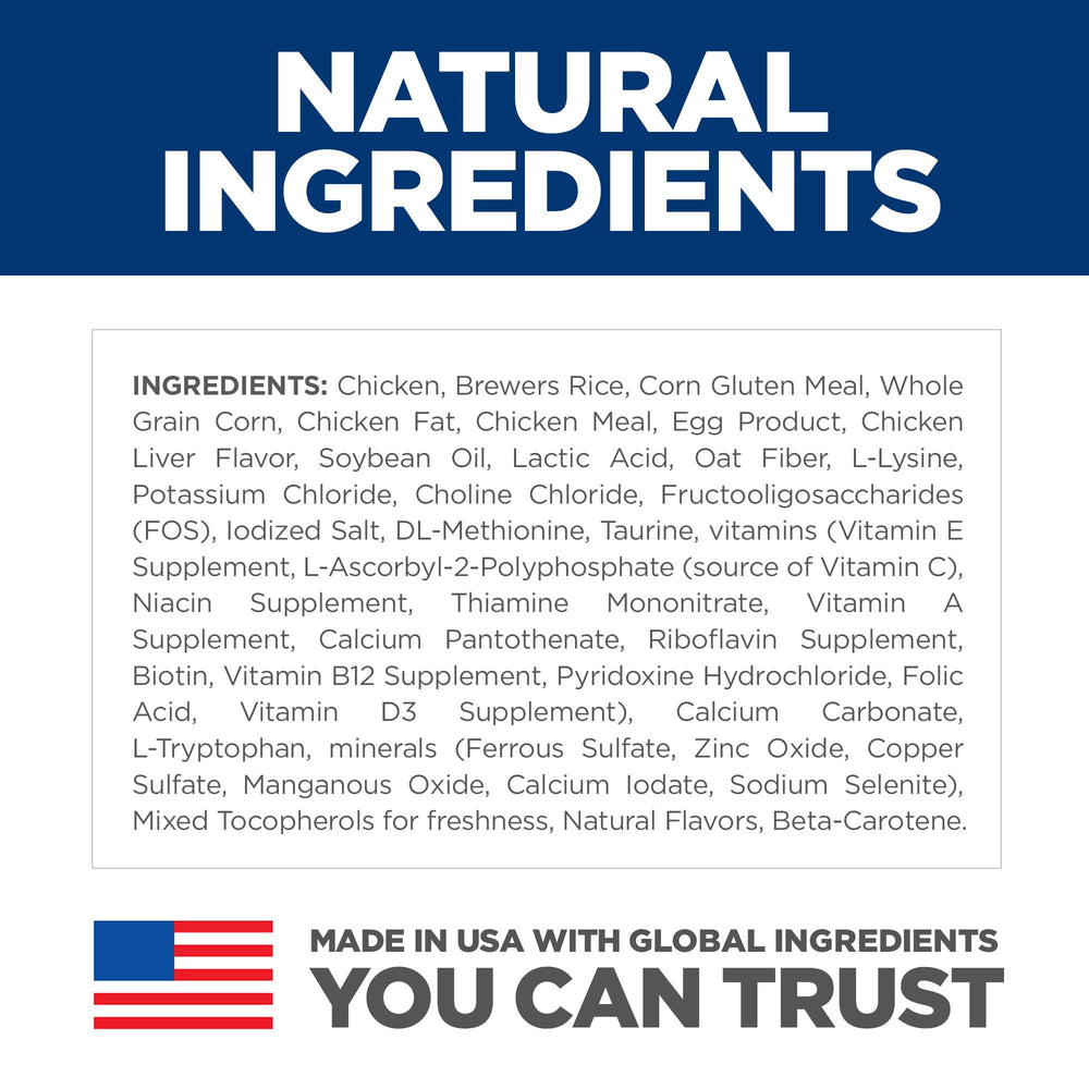 Hill's Science Diet Adulte ingrédients naturels et vitamines ajoutées