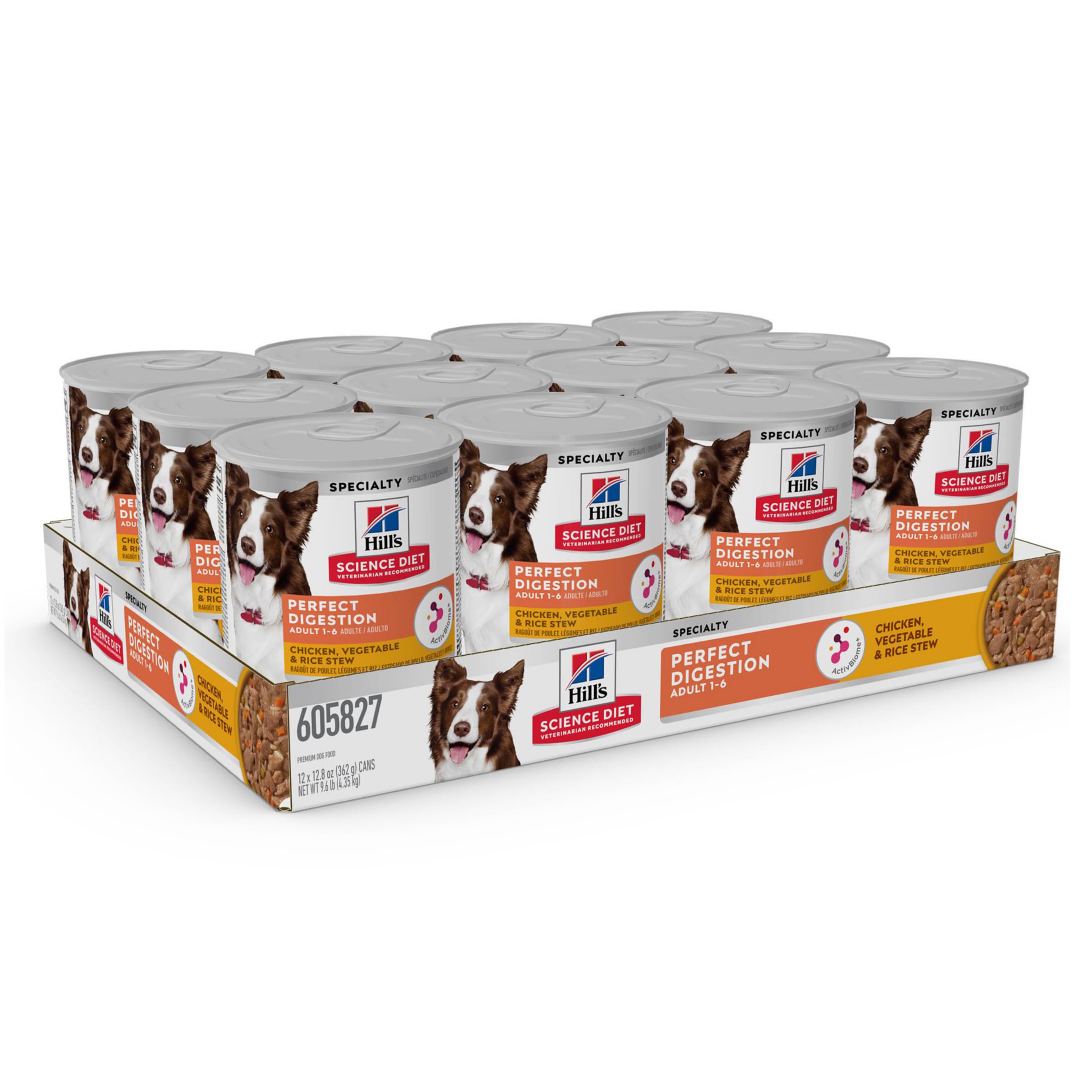 Hill's Science Diet bol servi avec poulet, plaisir et équilibre digestif