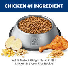 Poulet Hill's Poids Idéal croquettes – goût apprécié par les chiens