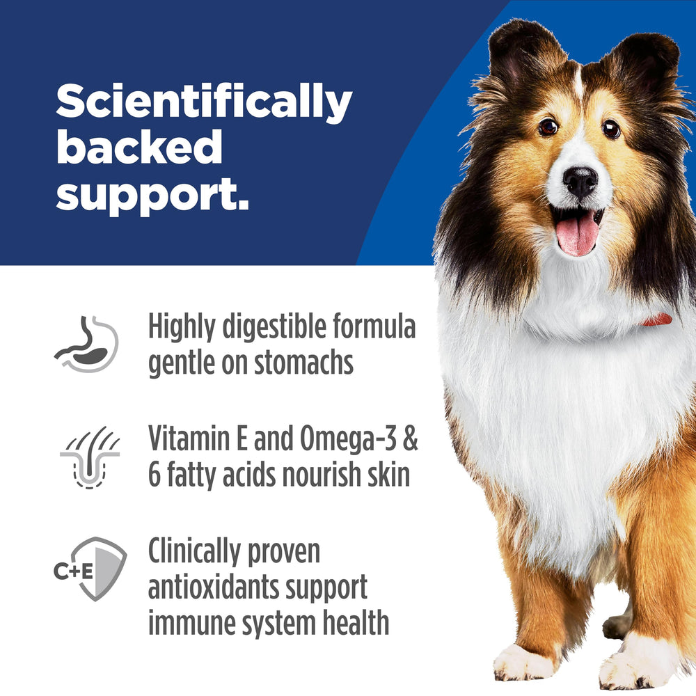 Hill's Science Diet — vitamine E et oméga 3-6 pour peau saine et pelage brillant