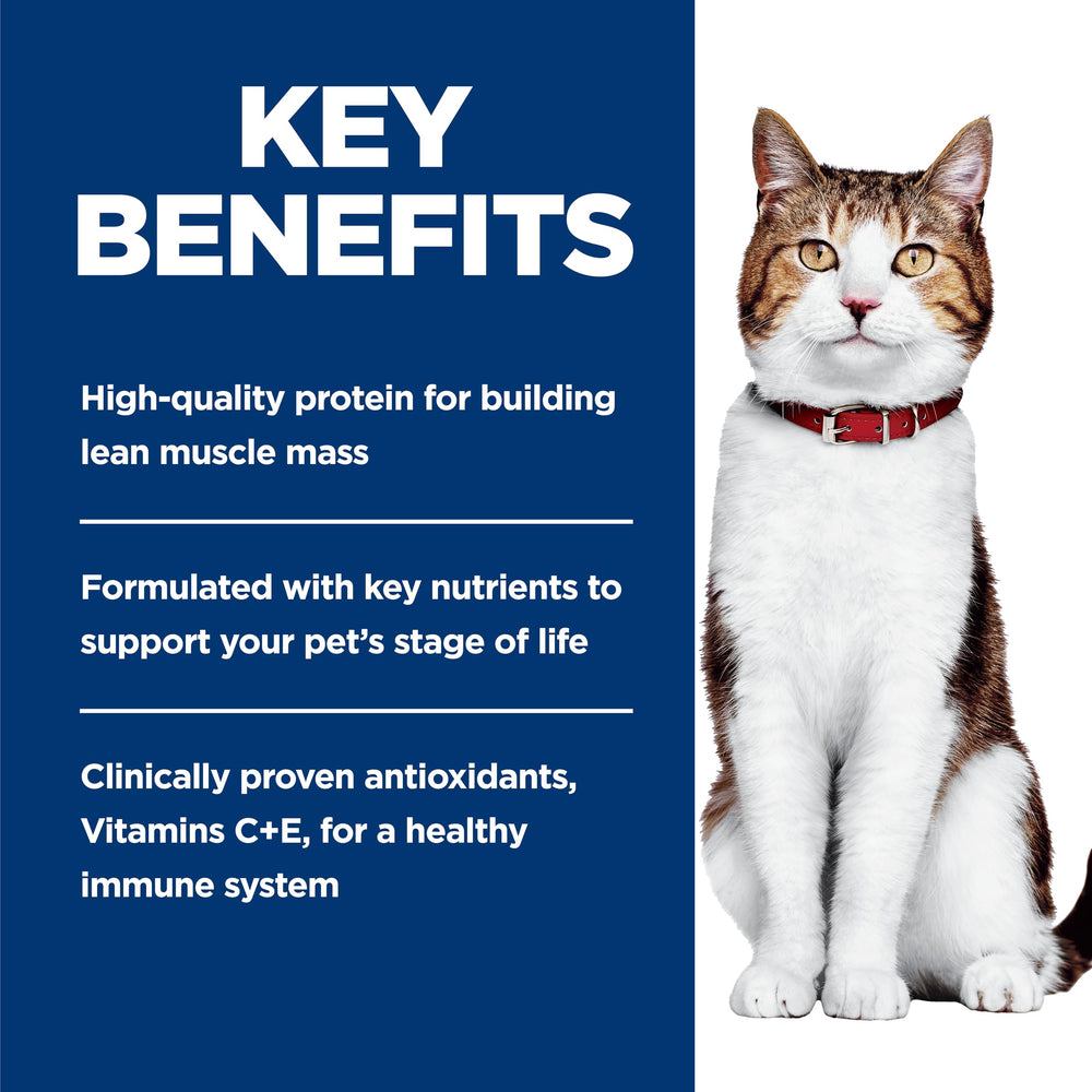 Acides aminés essentiels et minéraux pour soutenir la vitalité du chat.