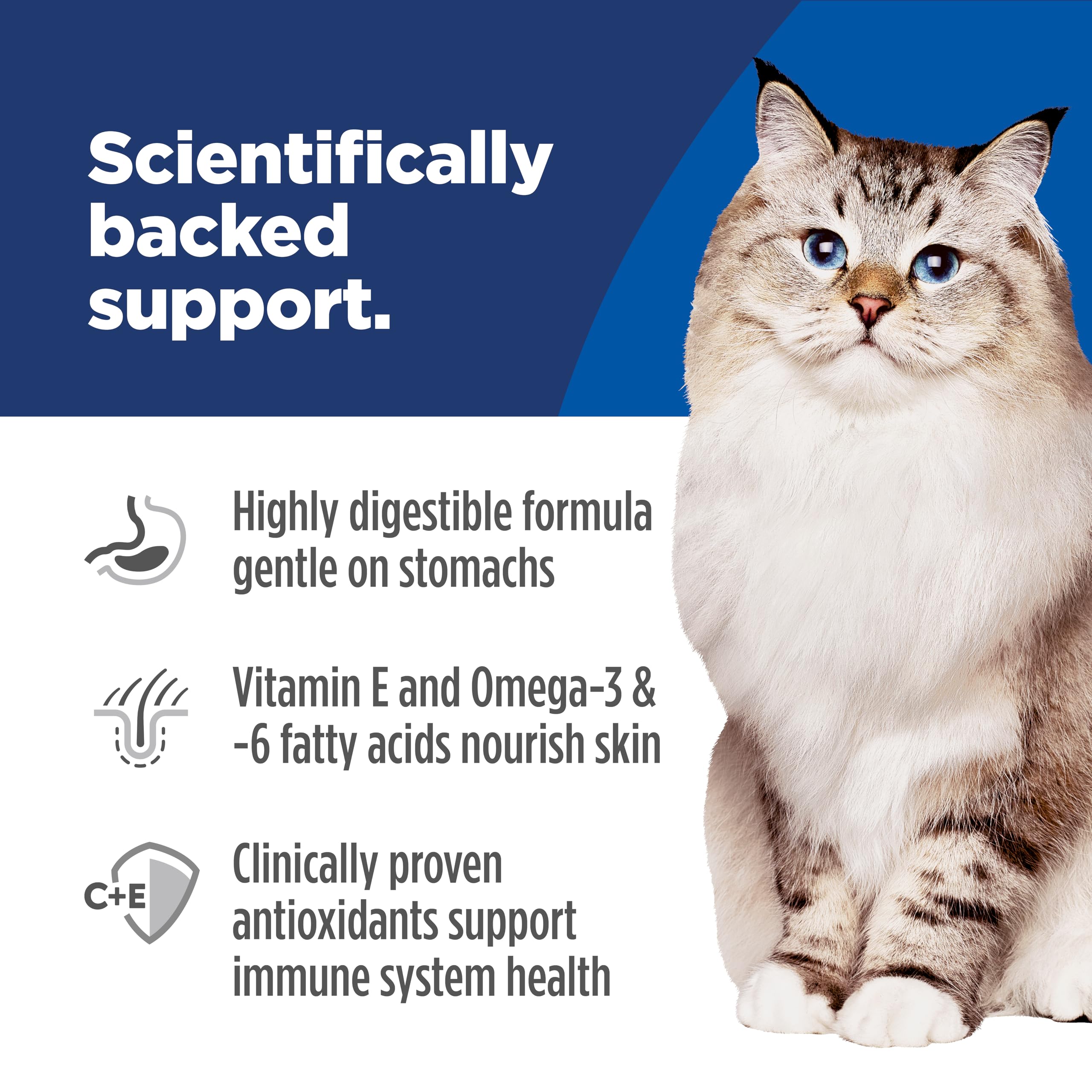 Hill's Science Diet Antioxydants C et E pour soutien immunitaire.