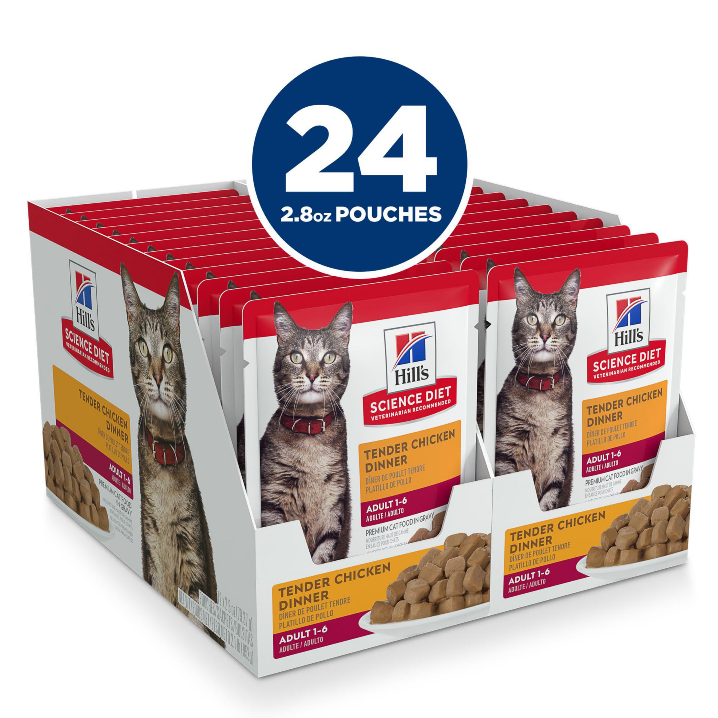 Hill's Science Diet gravy doux sur un repas humide chat