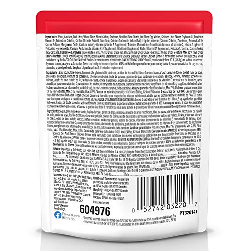 Hill's Science Diet poche poulet tendre avec ouverture facile pour repas rapide