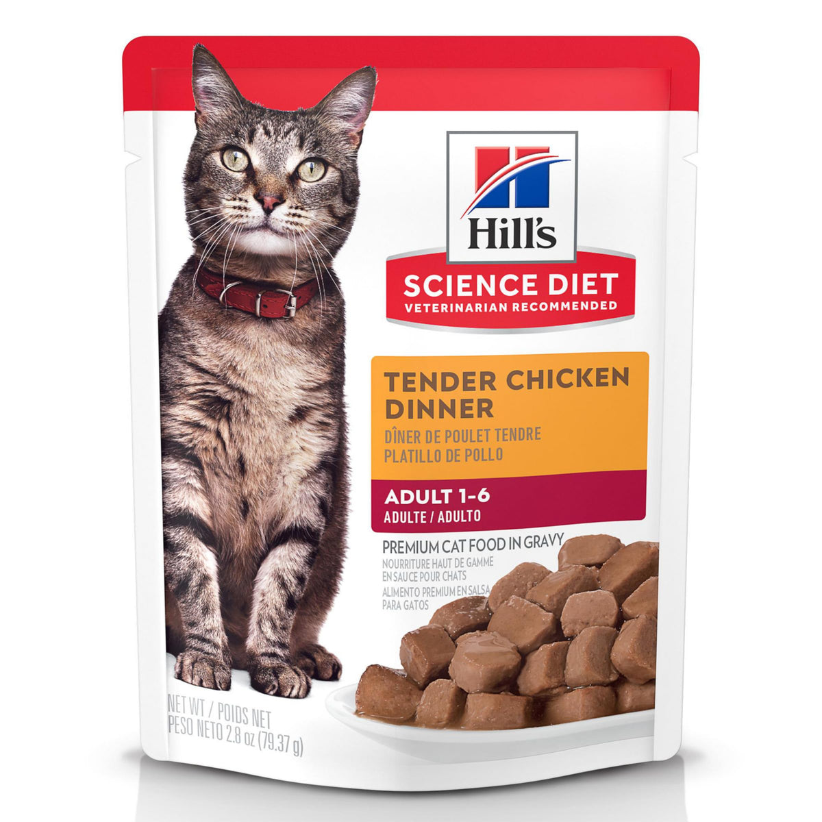 Hill's Science Diet chat adulte 1-6, poche poulet tendre, repas pratique et appétissant