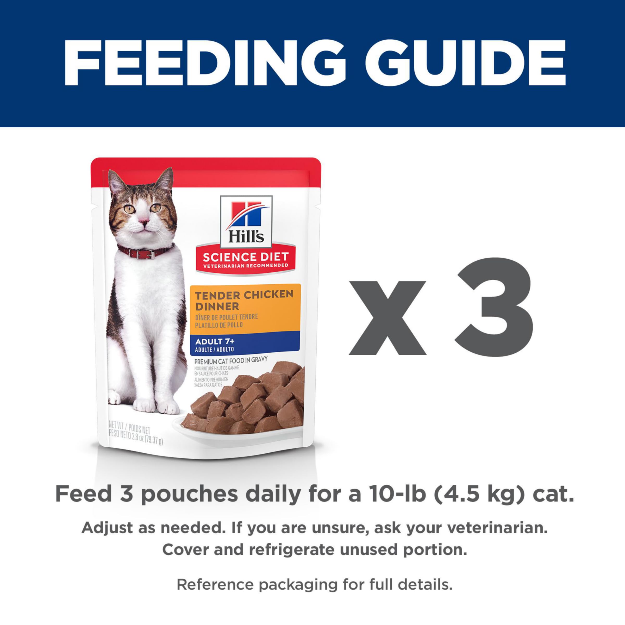 Hill's Science Diet Chat Adulte 7+ ragout poulet goût équilibré pour le quotidien