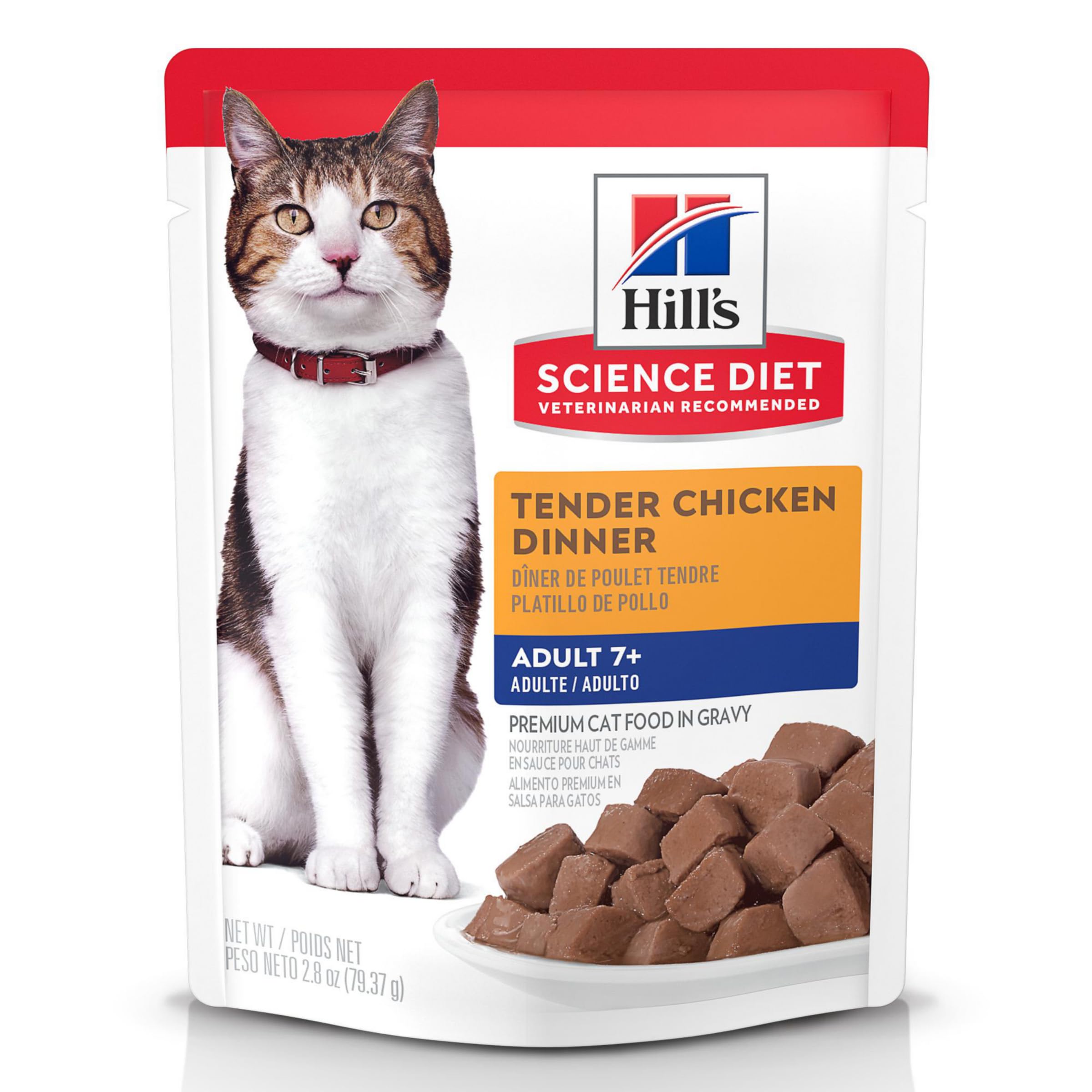 Hill's Science Diet Chat Adulte 7+ ragout poulet sachet individuel pratique pour repas rapide