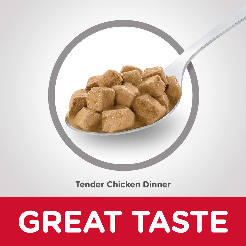 Hill's Science Diet Chat Adulte Stew Poulet – ingrédients naturels et vitamines pour un équilibre nutritionnel.
