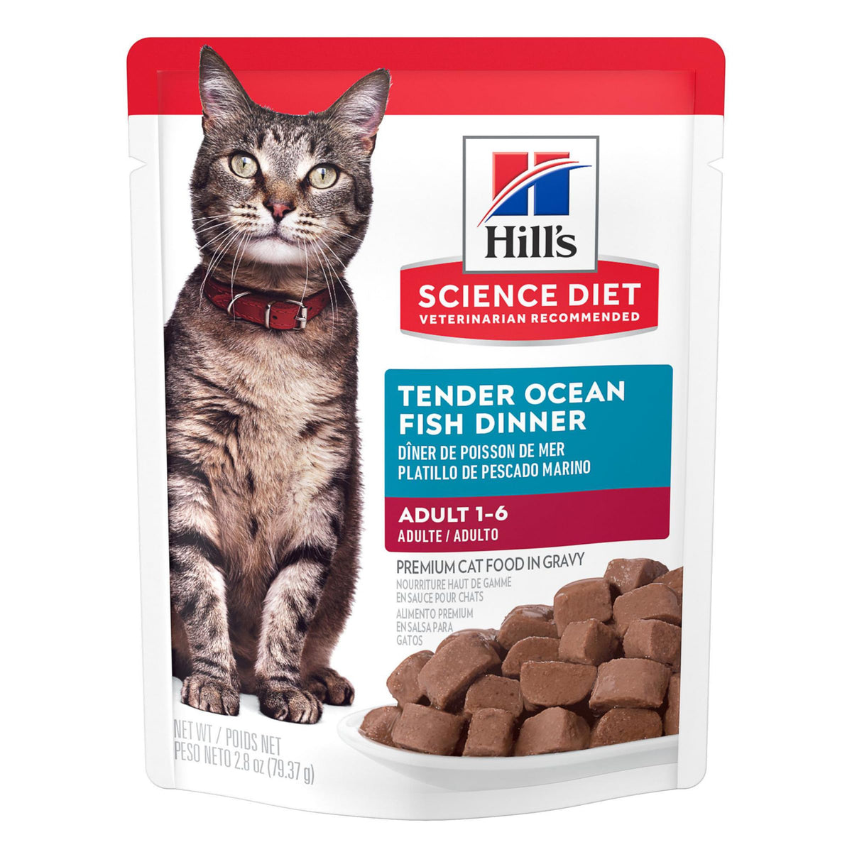 Hill's Science Diet Chat Adulte Poisson Océan Poche: repas pratique et savoureux.