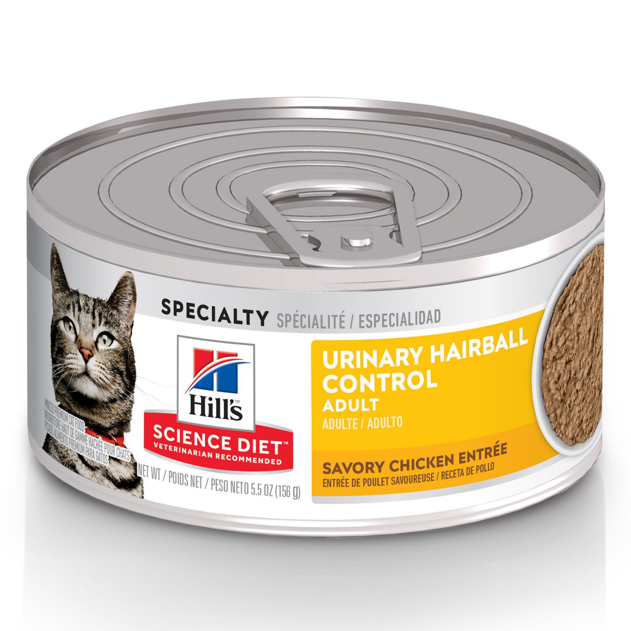 Hill's Science Diet chat adulte poulet haché – soutien urinaire et boules de poils.