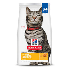 Hill's Science Diet Chat Adulte croquettes poulet et riz, soutien urinaire potentiel.