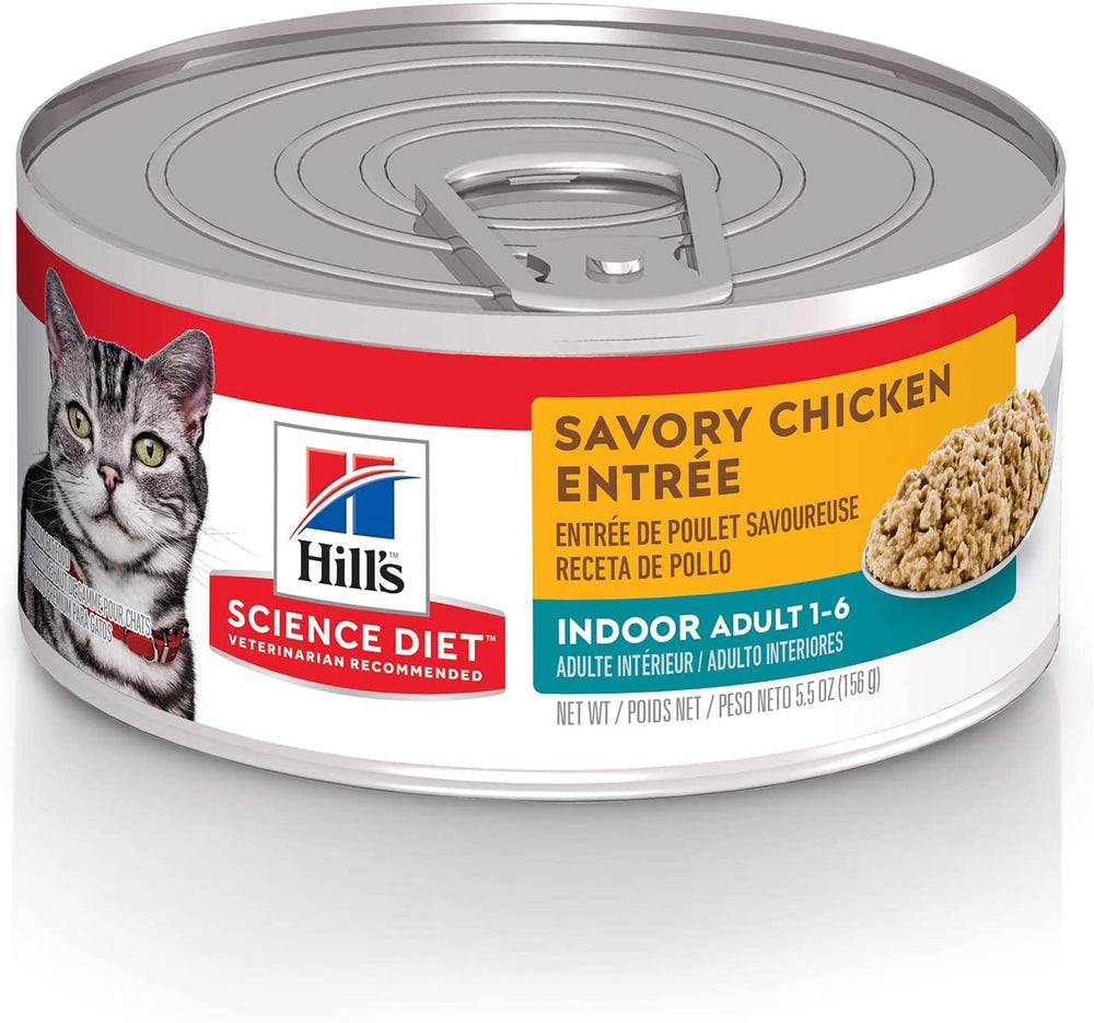Hill's Science Diet Chat Intérieur Poulet – boîte: nourriture humide complète pour chat d'intérieur.