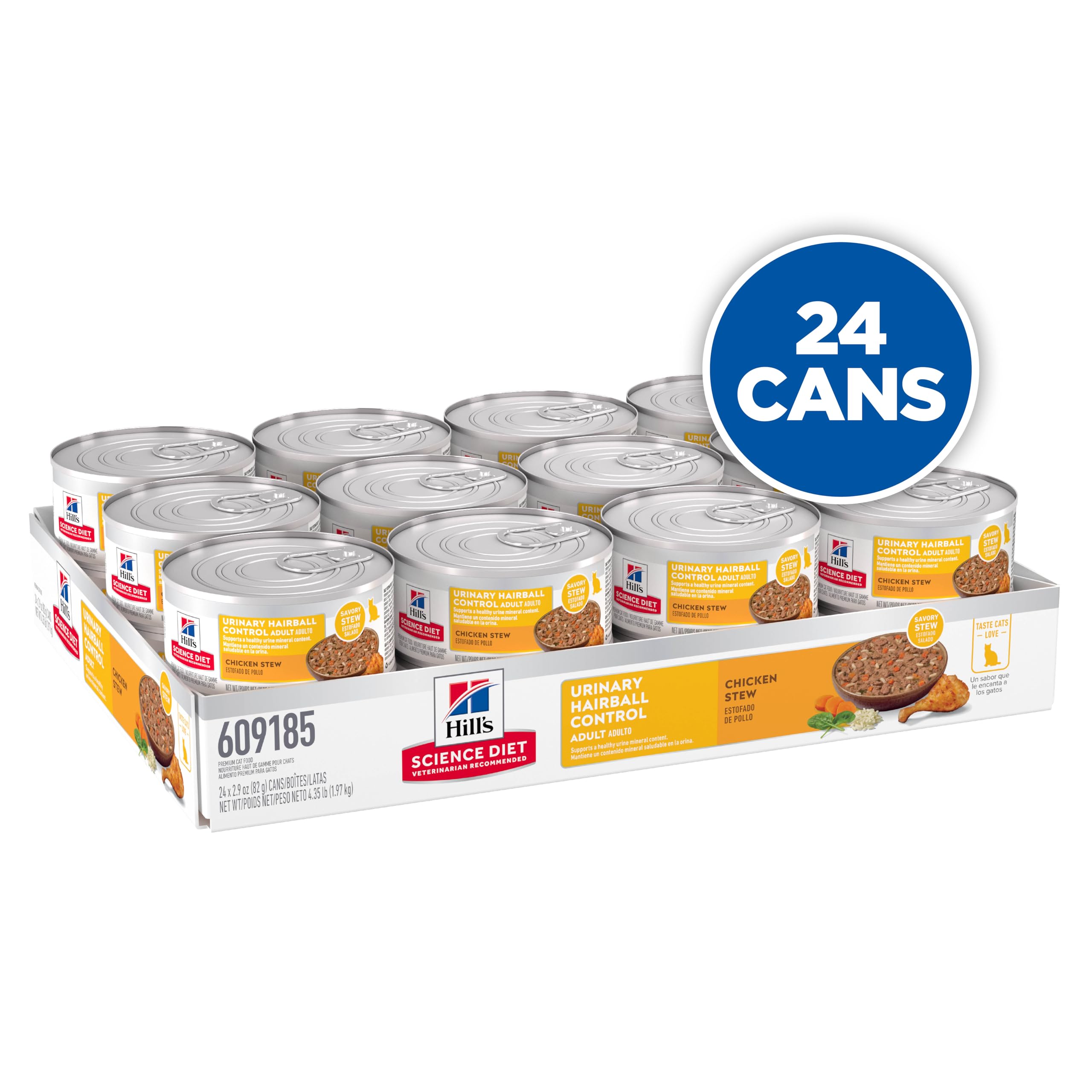 Hill's Science Diet chat-morceaux-poulet : protéines de haute qualité pour le maintien musculaire.