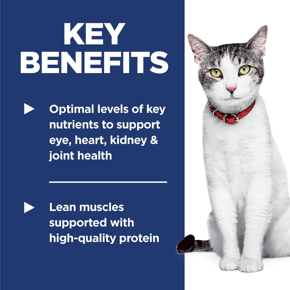 Croquettes Hill's sans additifs artificiels pour chat senior