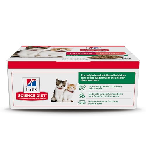 Hill's Science Diet Kitten – Saumon mince: texture tendre pour l'alimentation quotidienne.