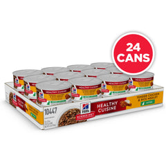 Hill's Science Diet Chaton Healthy Cuisine morceaux de poulet dans sauce appétissante.