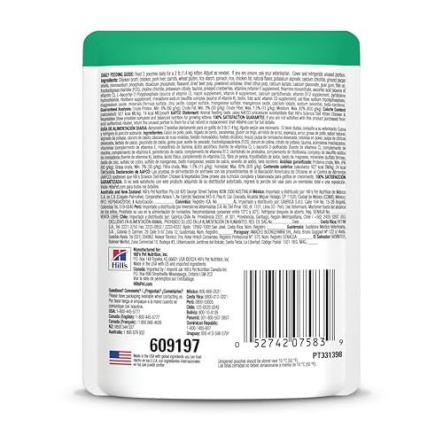 Hill's Science Diet Chaton Ragout Poulet Legumes – sachet pratique et portions adaptées