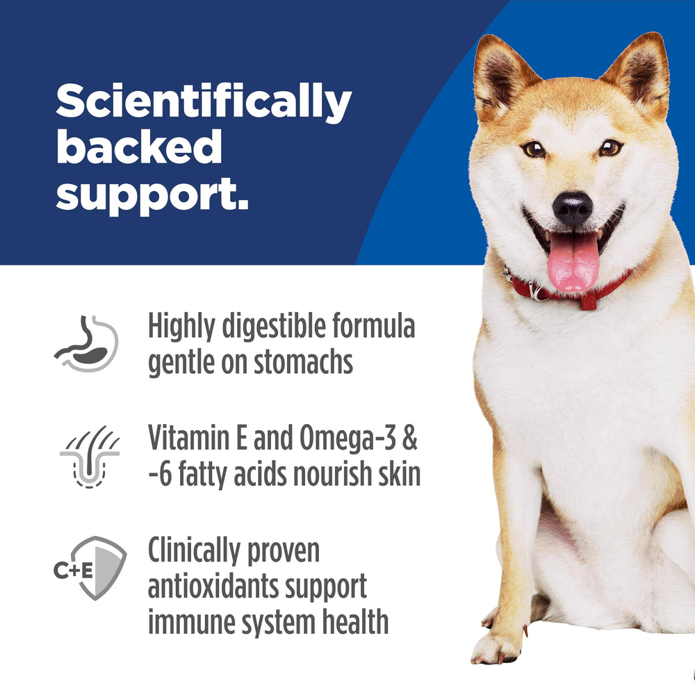 28 nutriments essentiels dans Hill's Science Diet pour nutrition complète.