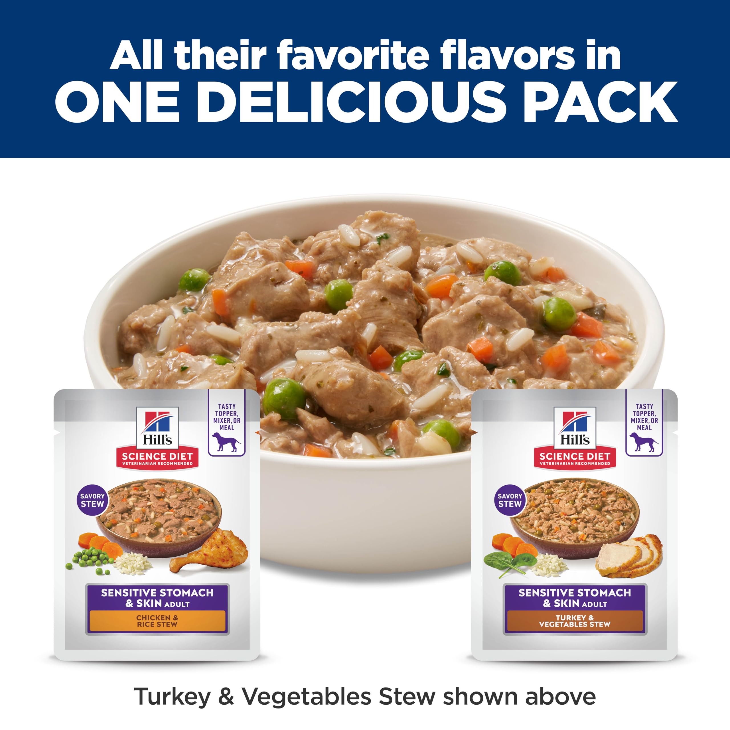 Hill's Science Diet cuisson lente – ragoût savoureux au poulet et à la dinde.