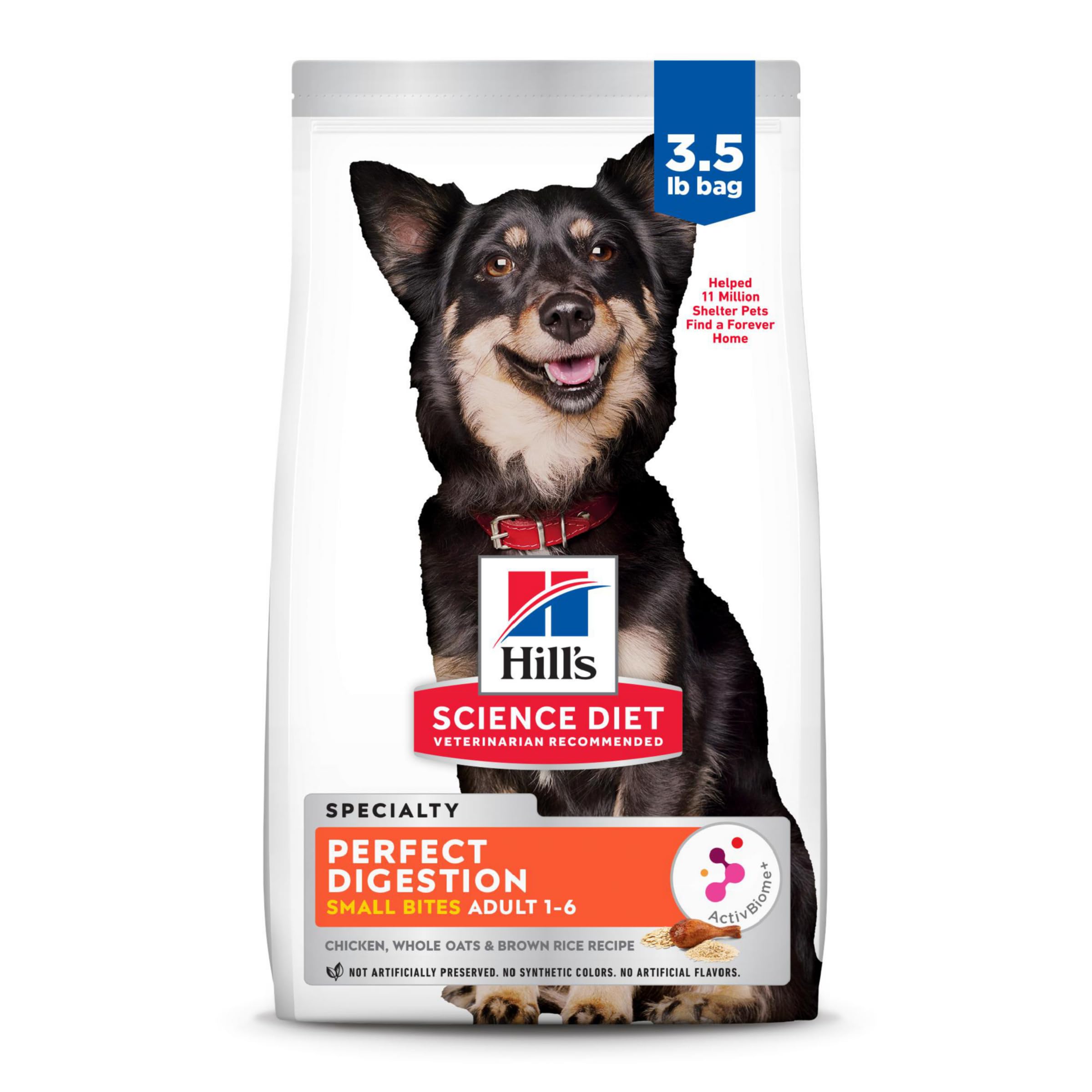 Hill's Science Diet Perfect Digestion – sac de croquettes petites favorisant la digestion équilibrée.
