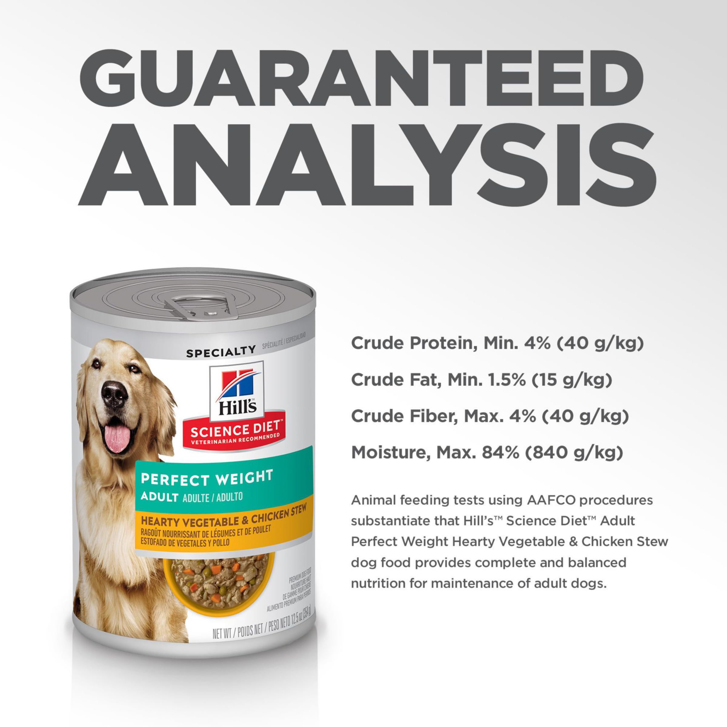Hill's Science Diet Chien Poids Parfait – Utilisation quotidienne adaptée au planning familial.