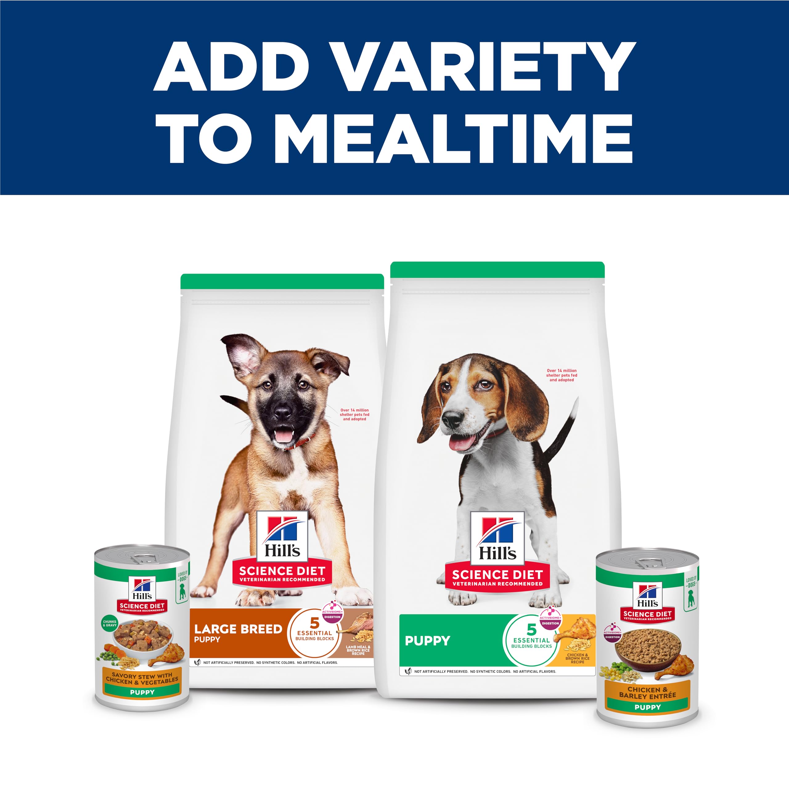 Antioxydants naturels Hill's Science Diet Puppy pour vitalité.