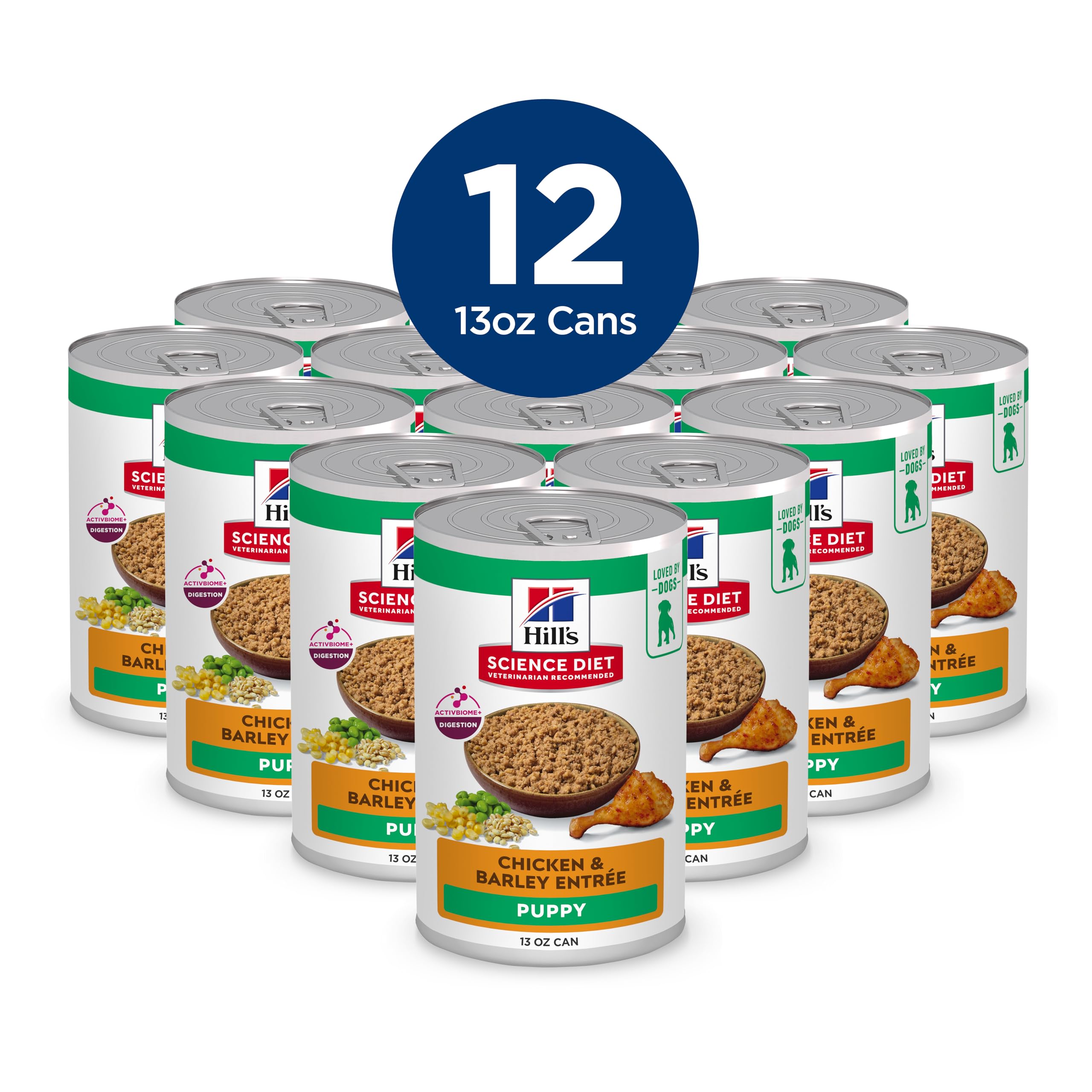 Conserve ouverte Hill's Science Diet Puppy montrant texture appétissante.