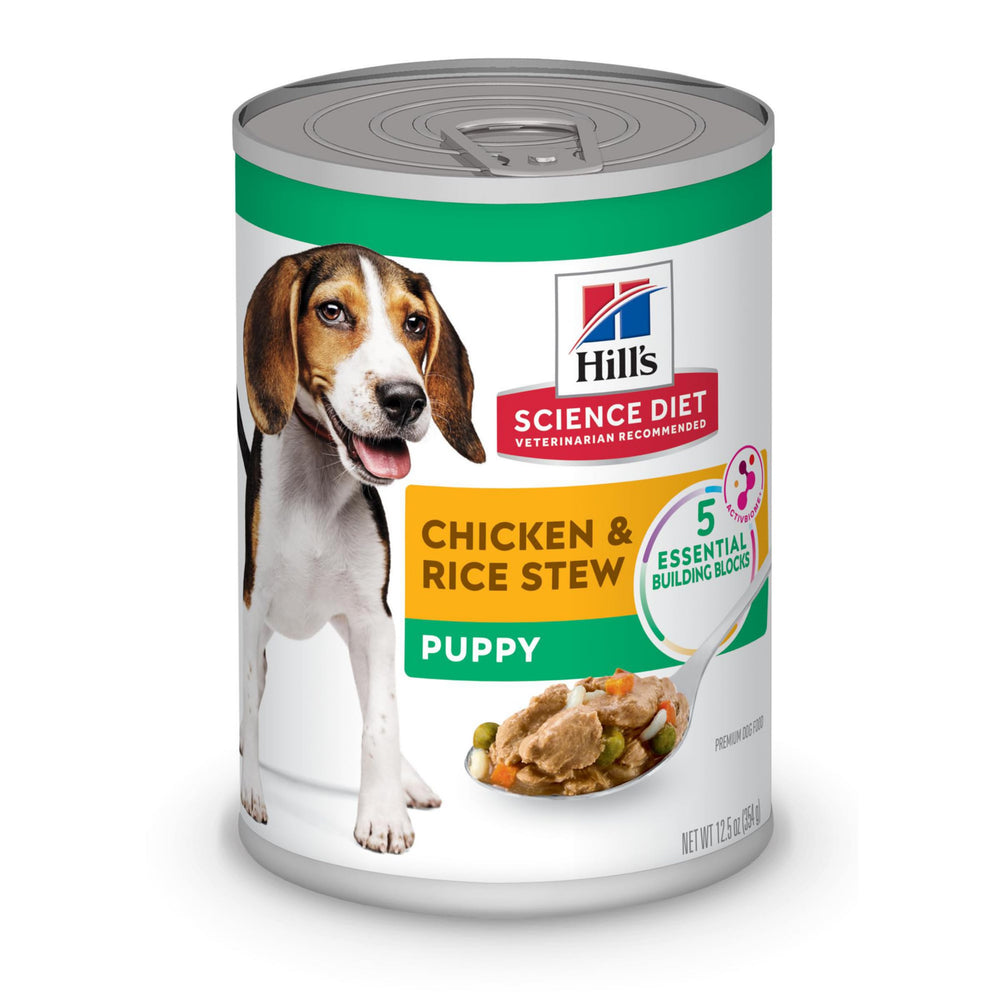 Hill's Science Diet Puppy Stew poulet et riz, texture humide idéale pour repas équilibré