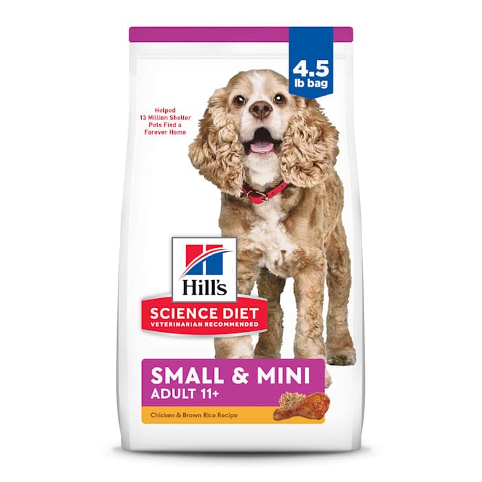 Hill's Science Diet Senior 11+ – Oméga-3 pour mobilité et articulation.