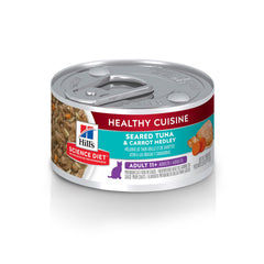 Hill's Science Diet Senior 11+ thon carotte en boîte 2,8 oz : repas humide savoureux.