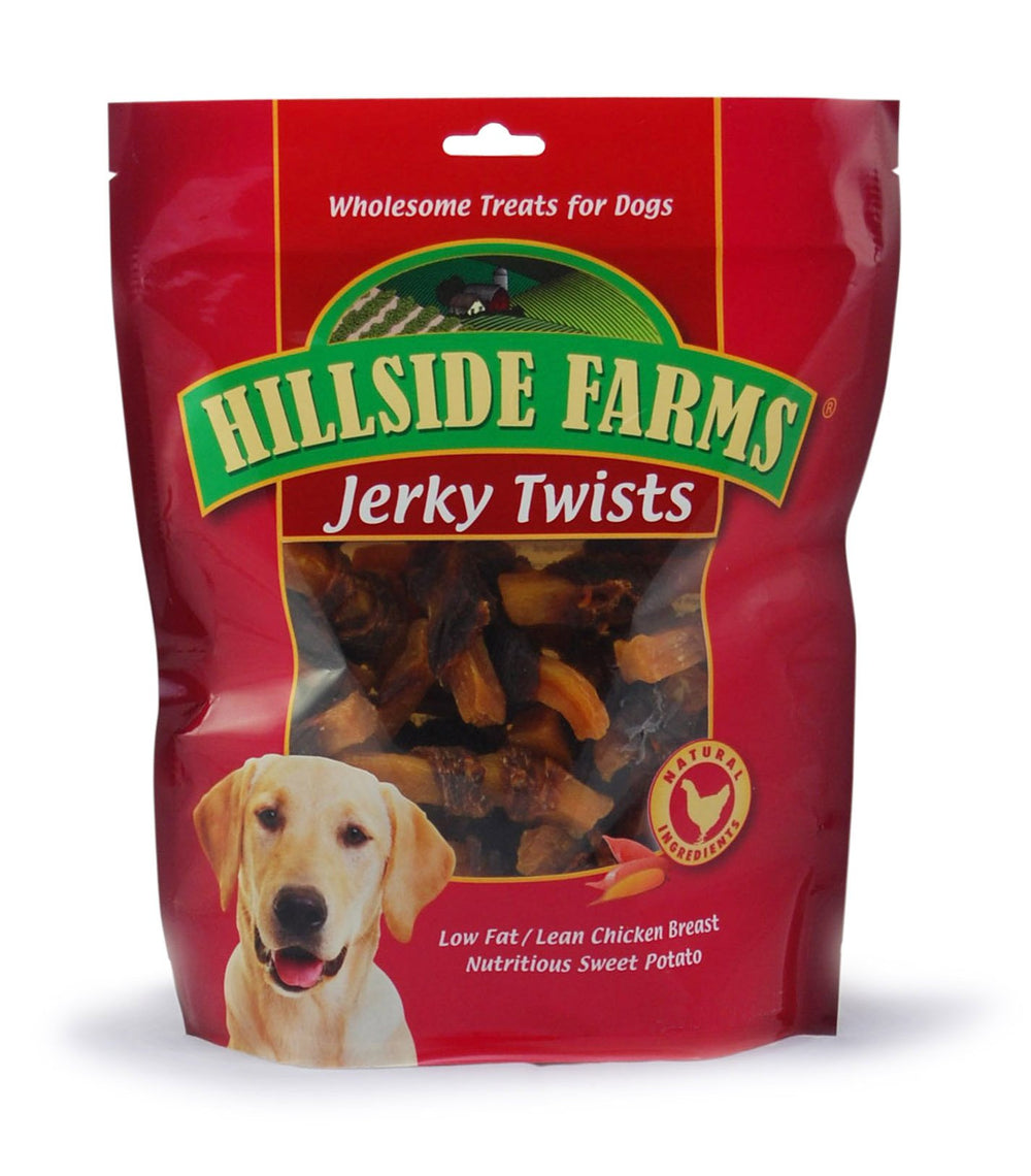 Hillside Farms torsades de jerky poulet et patate douce, friandise protéinée sans céréales