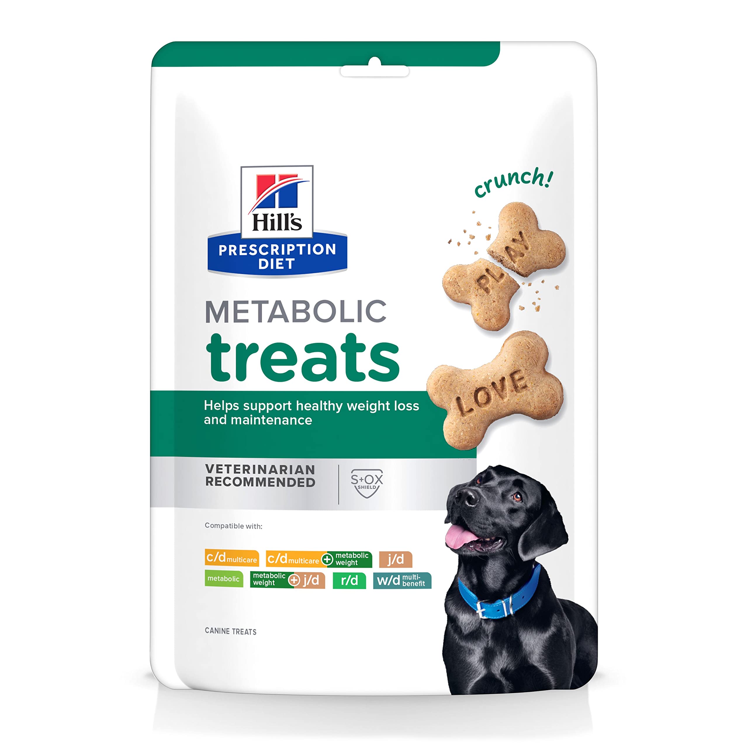 Hill's Prescription Diet Metabolic, biscuits os croquants, récompense idéale pour la gestion du poids.