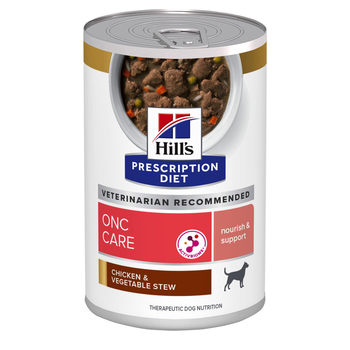 Hill's Prescription Diet ONC Care: poulet et légumes en ragout, stimulant l’appétit et l’énergie.