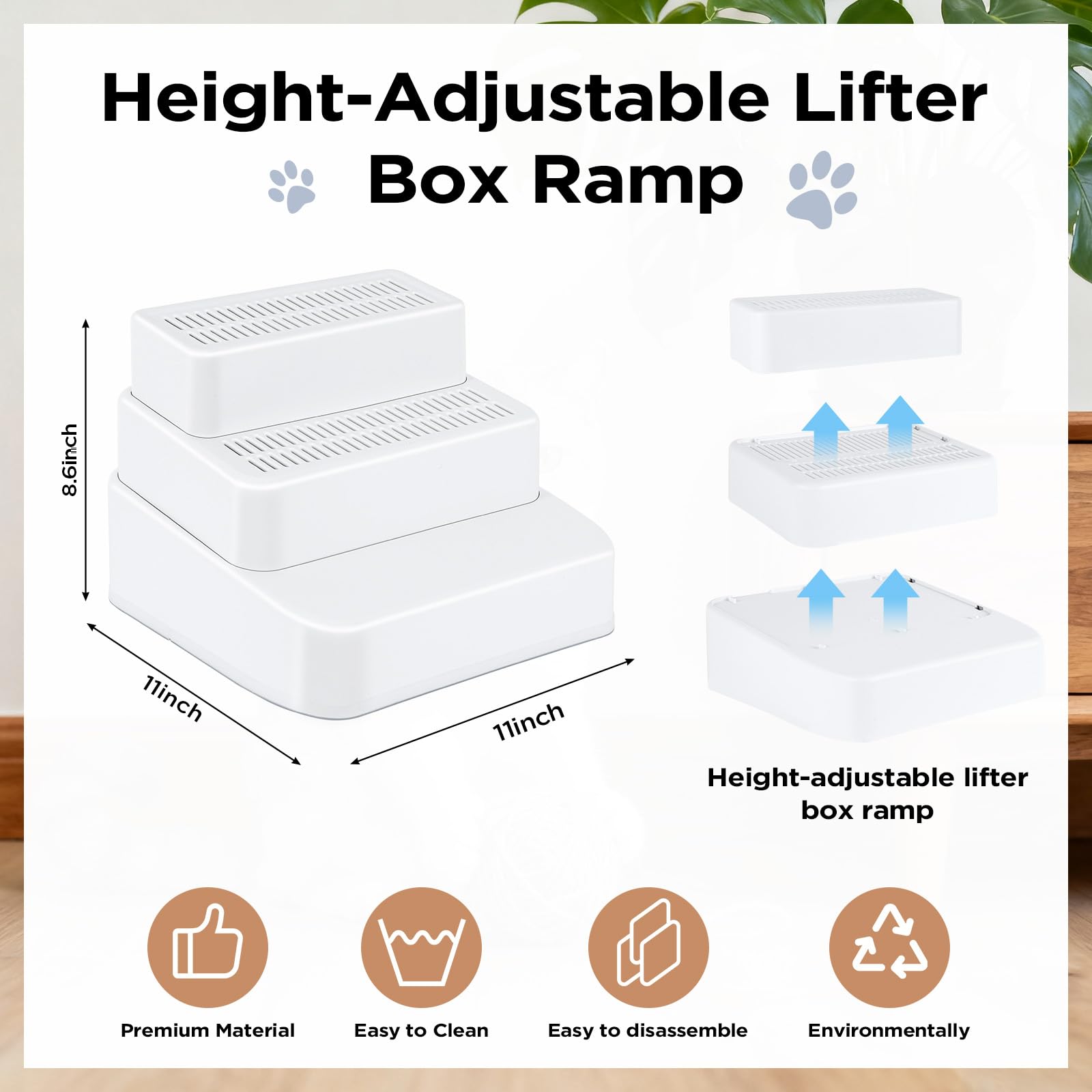 Himake rampe-litiere-anti-derapante assure une stabilité fiable