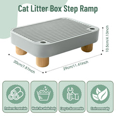 Himake rampe litiere filtre les saletés sur les pattes pour sol propre.