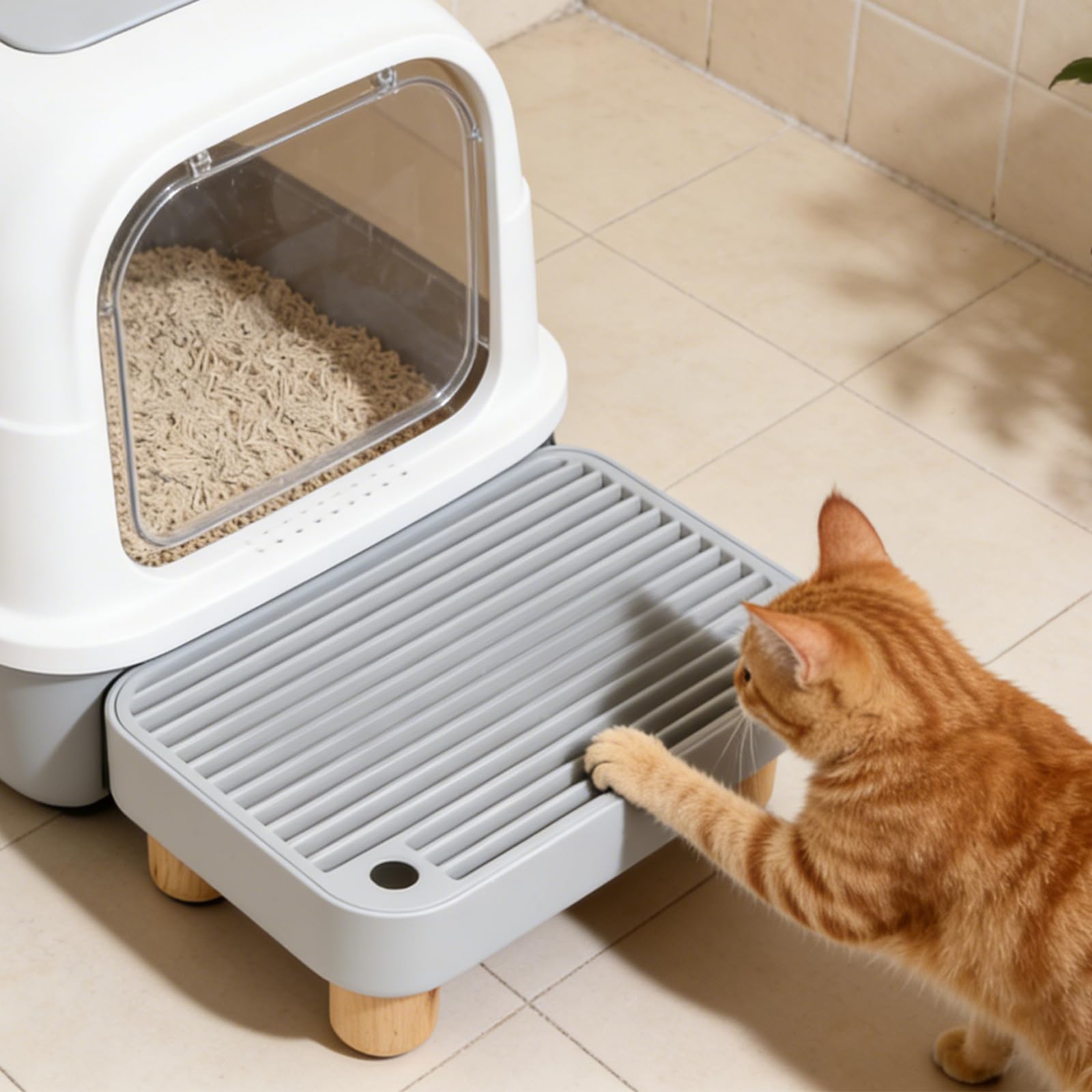 Himake rampe litiere adapte pour chats, lits et canapes.