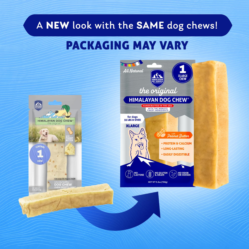 Himalayan Dog Chew baton fromage yak extra-large, idéal pour chiens de grande taille.