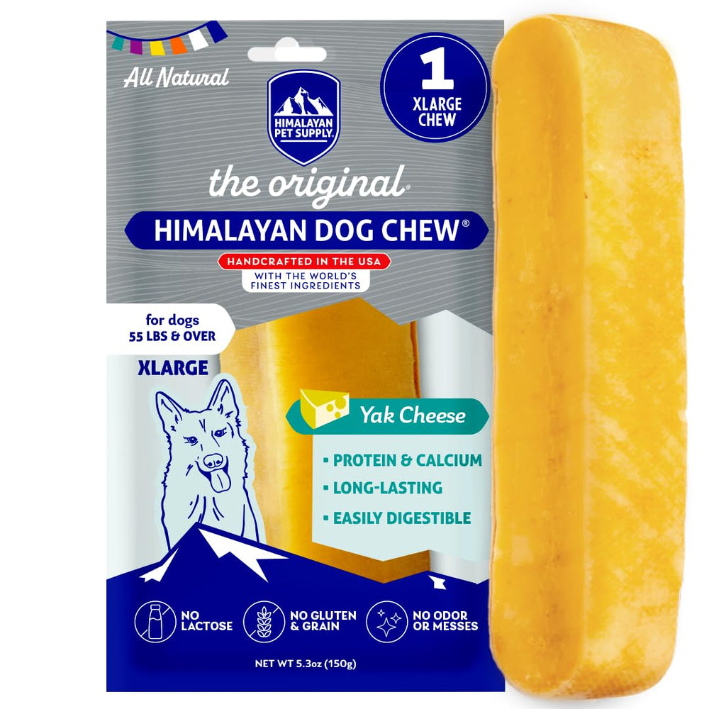 Himalayan Dog Chew bâton Original Yak Fromage, vue avant, durable et naturel