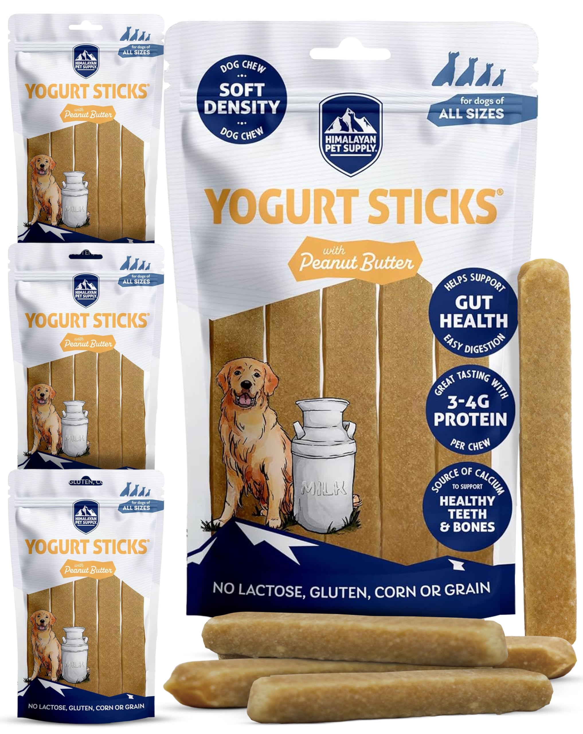 Himalayan Dog Chew – emballage des bâtonnets yaourt cacahuète pour friandise pratique