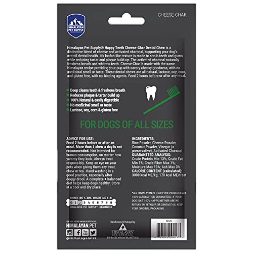 Himalayan Dog Chew : charbon actif en action pour un nettoyage efficace.