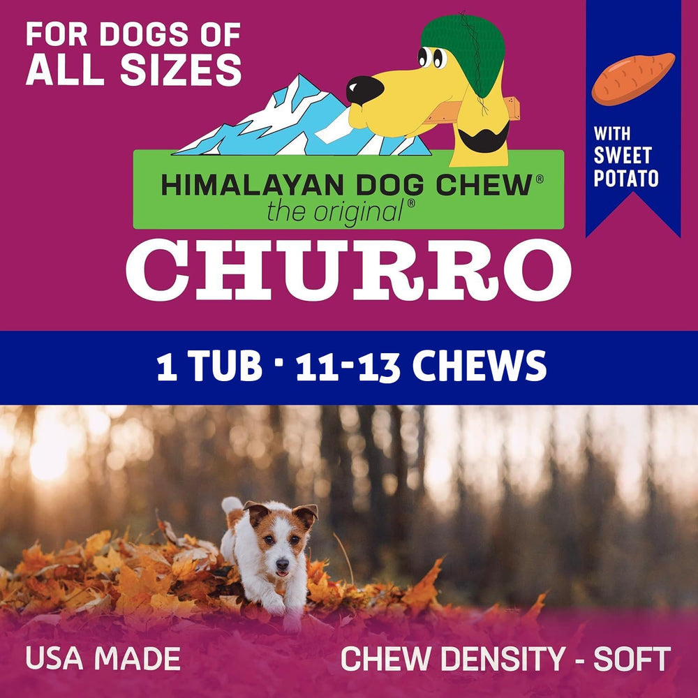 CHURRO Himalayan Cheese Tub forme unique massant dents et gencives.