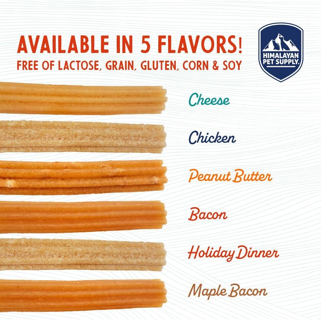 Himalayan Dog Chew Churro Yak Cheese – texture souple pour mâcher en douceur.