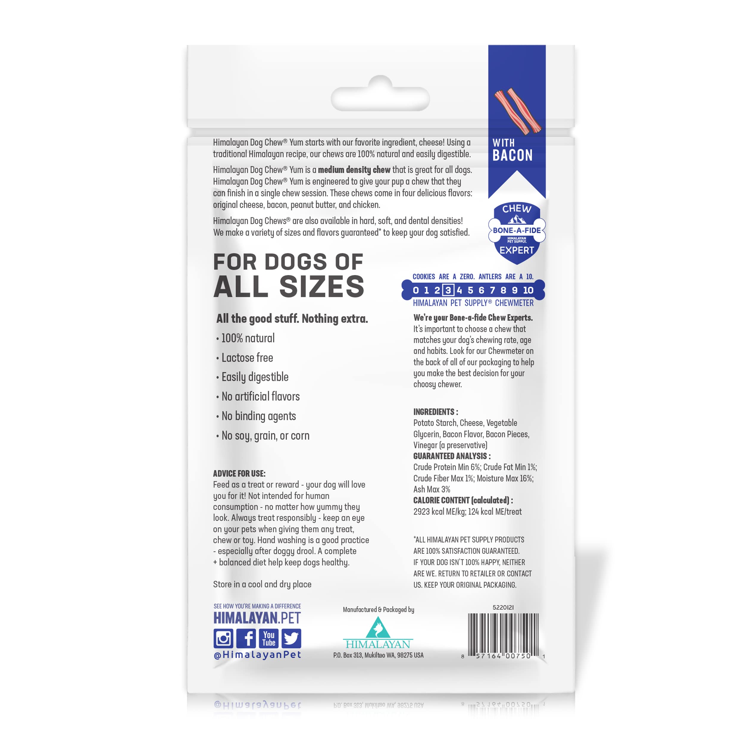 Himalayan Dog Chew Yak Cheese, texture moyenne pour mastiquer longtemps.