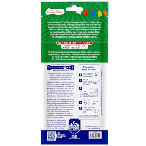 Himalayan Dog Chew – portion pratique de 2,3 oz pour petites bouchées.