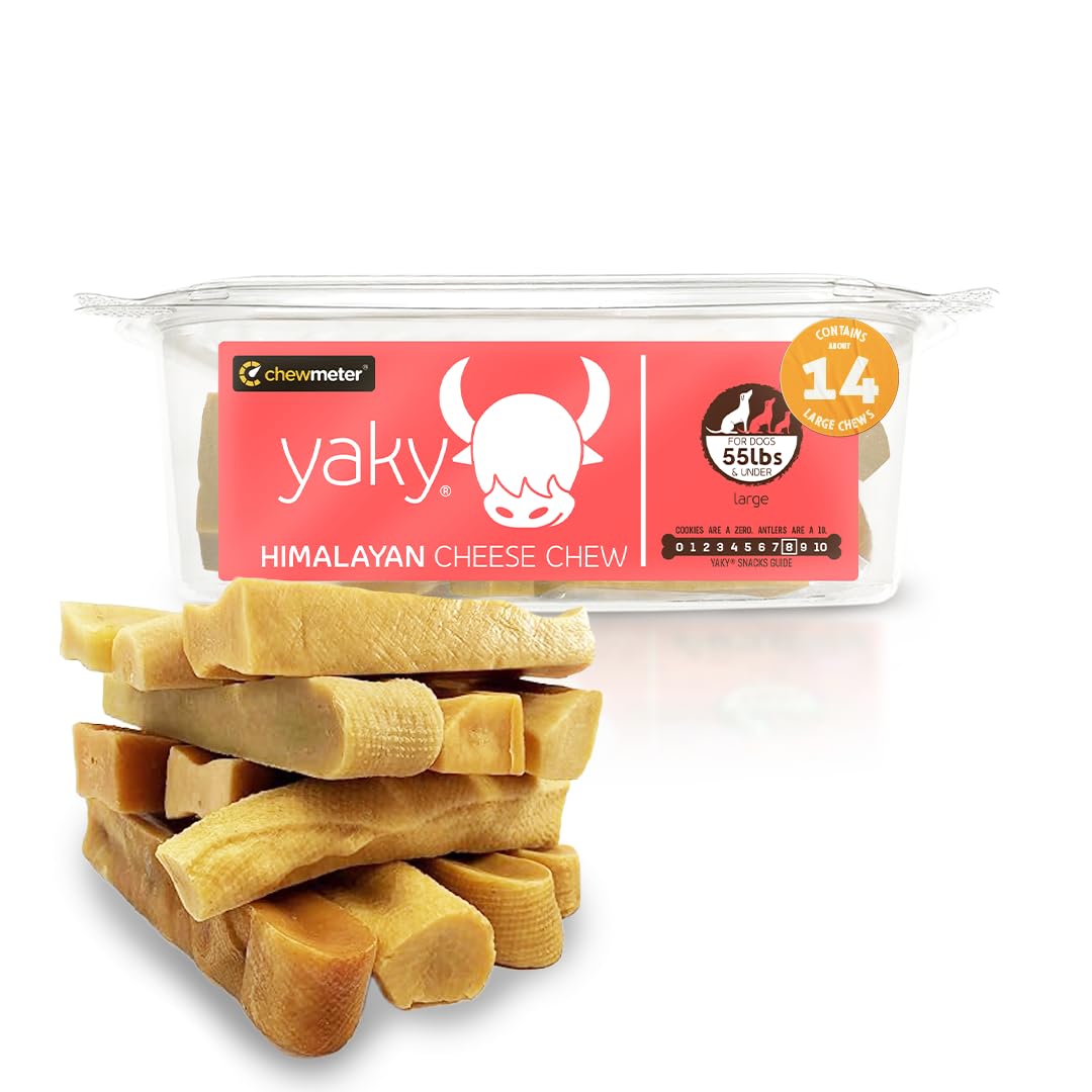 Chewmeter Himalayan Yaky Cheese Chew – emballage tub 3 livres, pratique.