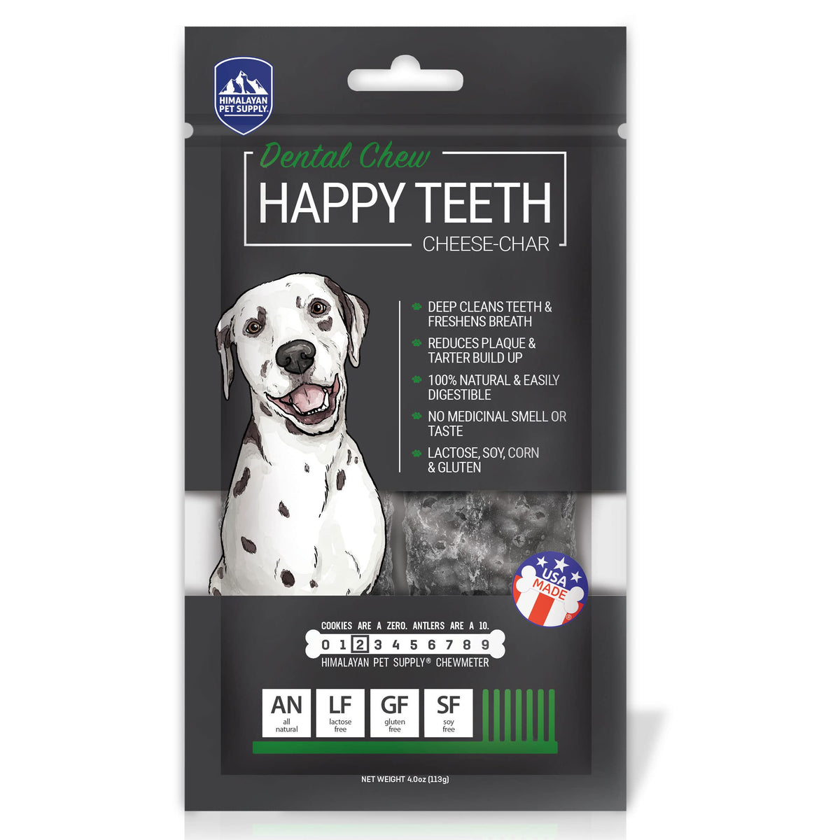 Himalayan Dog Chew : emballage prêt pour des sessions de mastication sûres.