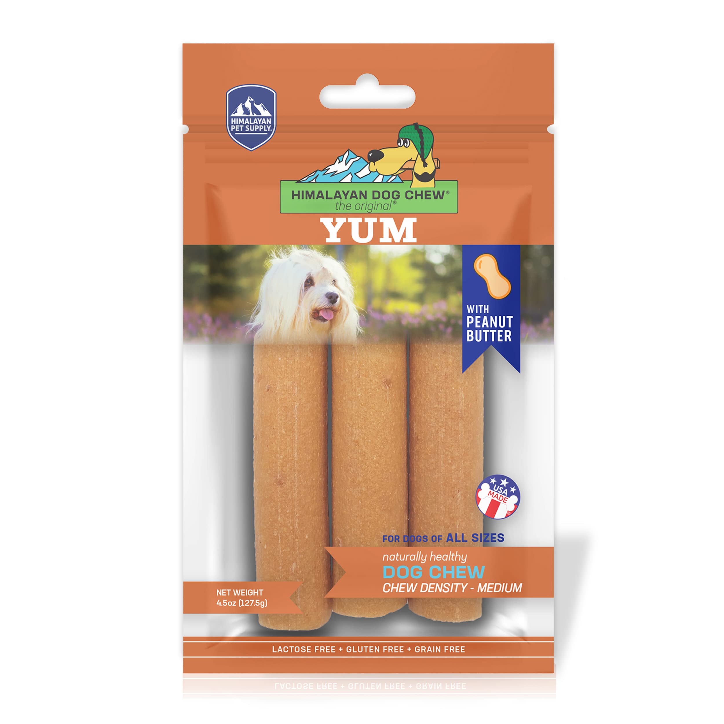 Himalayan Dog Chew paquet resealable pour garder la fraicheur des fromages yak