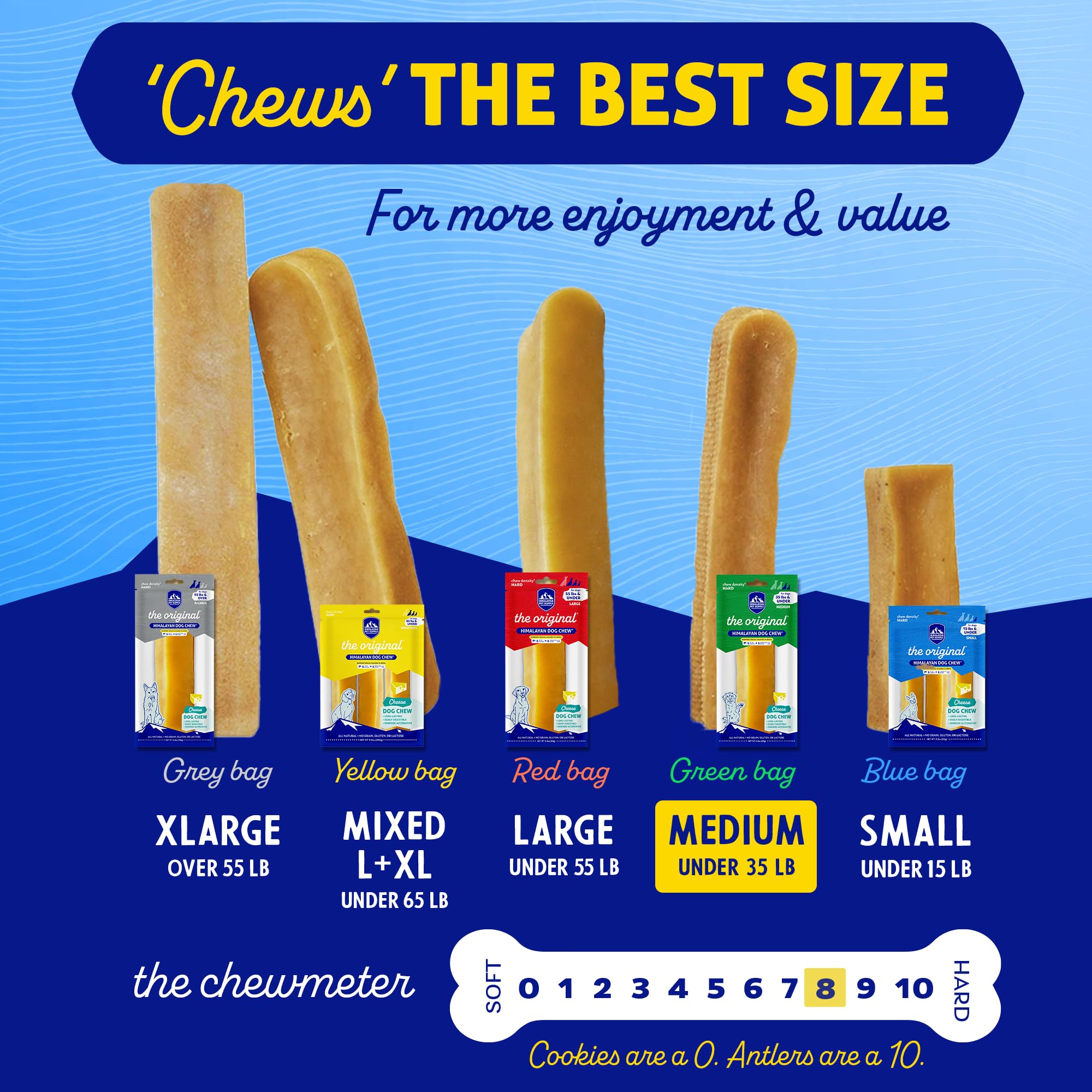 Himalayan Dog Chew fromage-yak-riche : goût authentique et satisfaction pendant les jeux